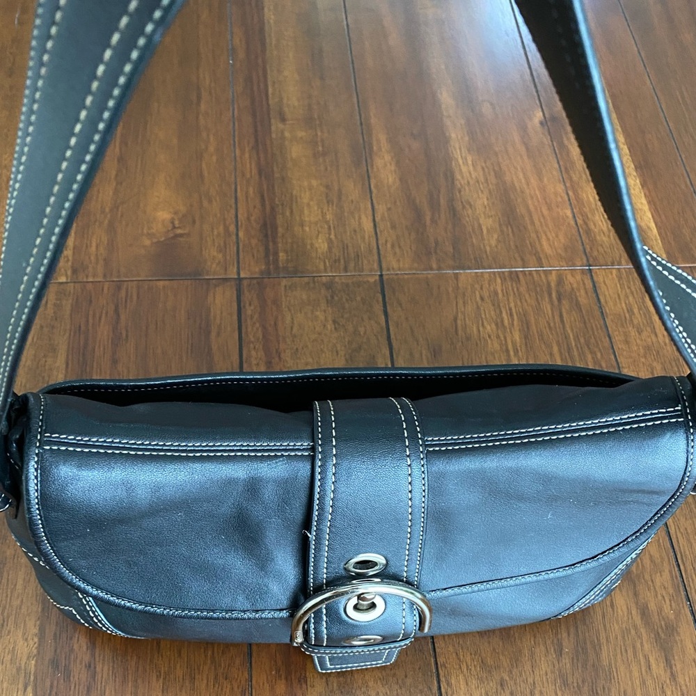 COACH Black leather bag - Picture 9 of 13